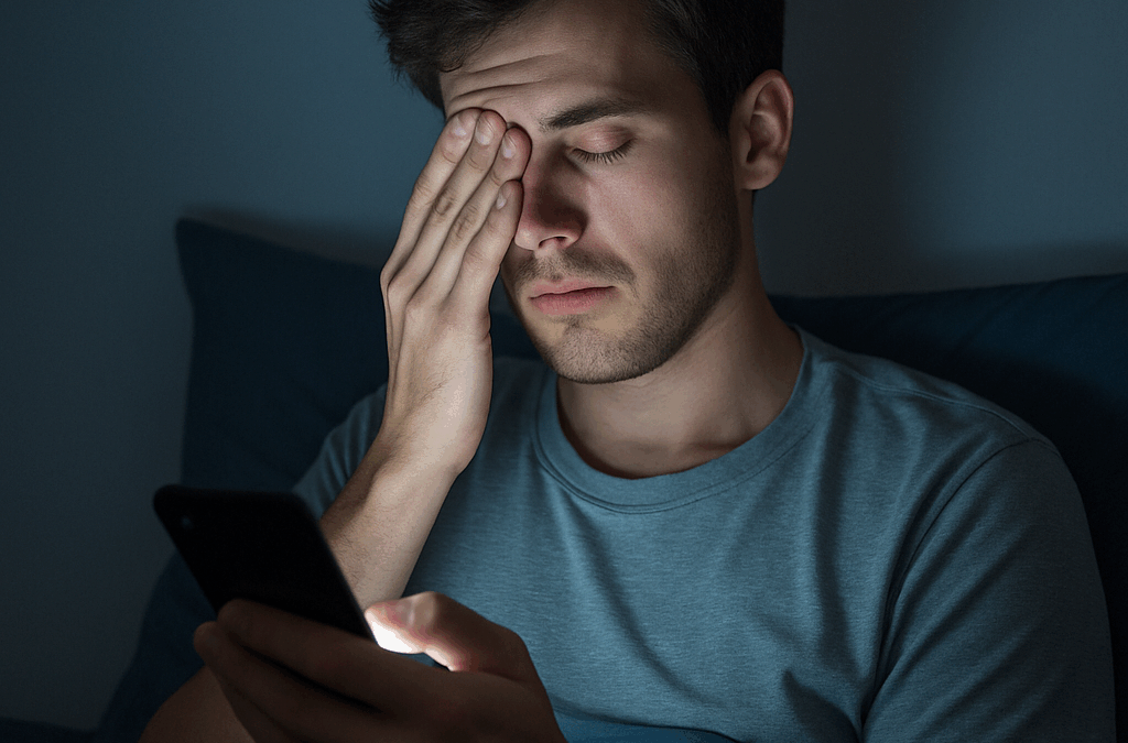 Scroll nocturno y retina: efectos reales en tus ojos